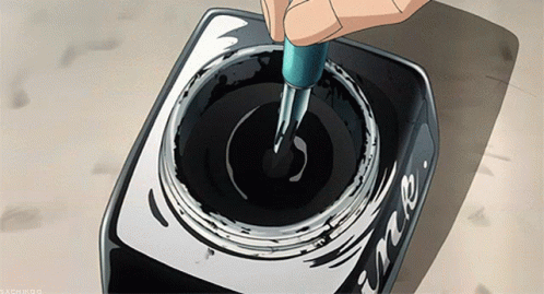 bottle of ink